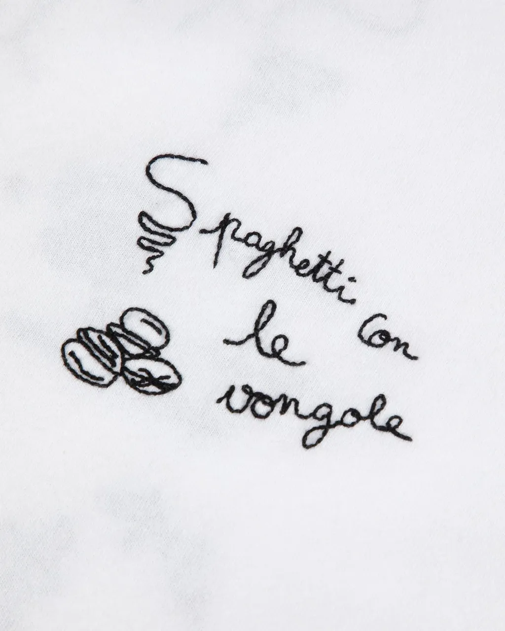 Lettering Embroidered T-Shirt