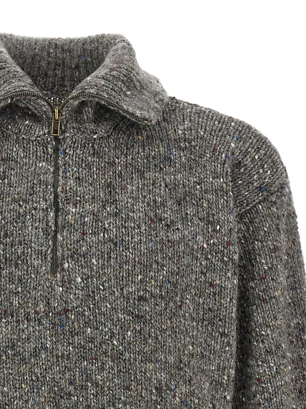 Half-Zip Knitted Jumper