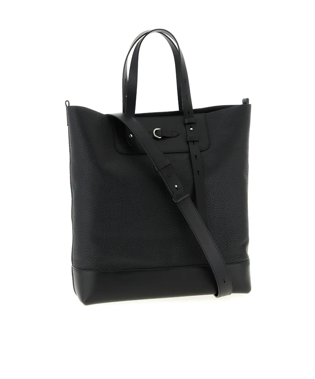 Vertical Logo Detailed Tote Bag