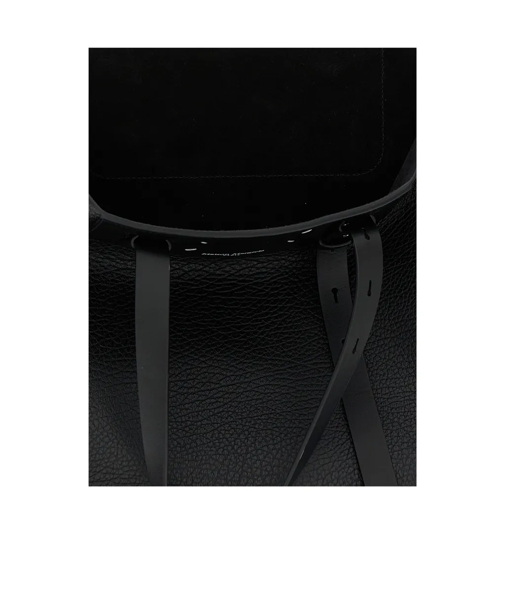 Vertical Logo Detailed Tote Bag