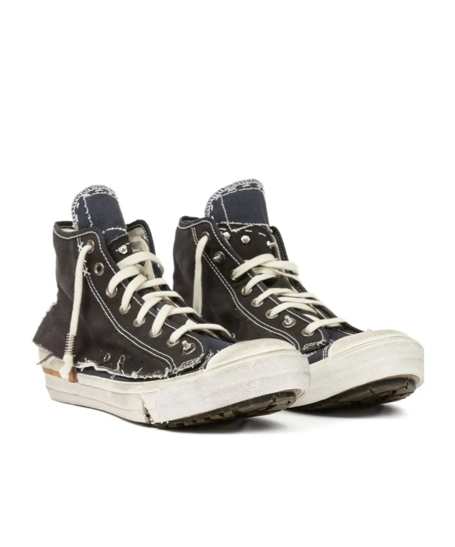 Frayed-Edges Distressed Sneakers