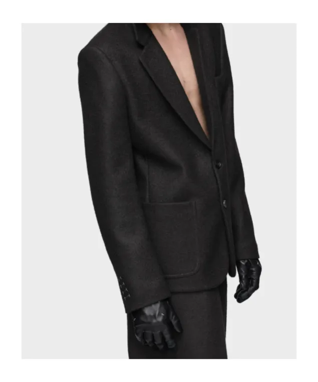 Single-Breasted Pocket Detail Blazer