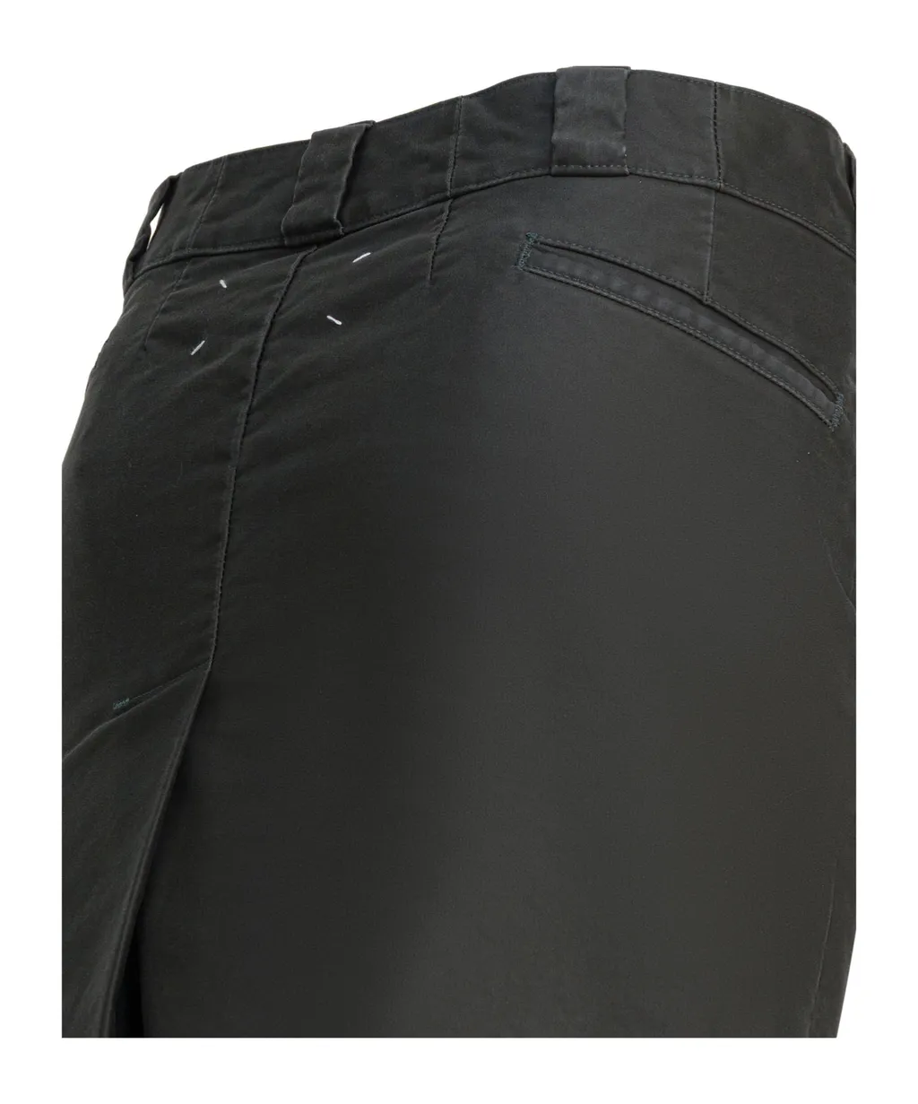 Chino Midi Skirt