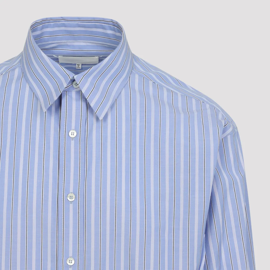 Striped Long-Sleeved Buttoned Shirt