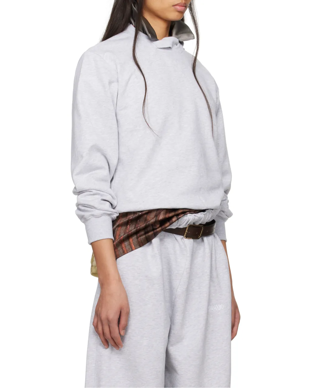 Logo Embroidered Long-Sleeved Sweatshirt