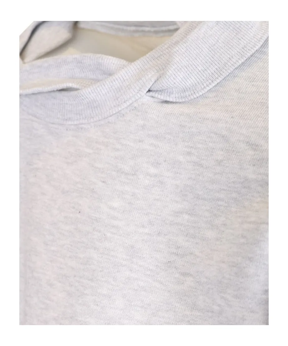 Logo Embroidered Long-Sleeved Sweatshirt
