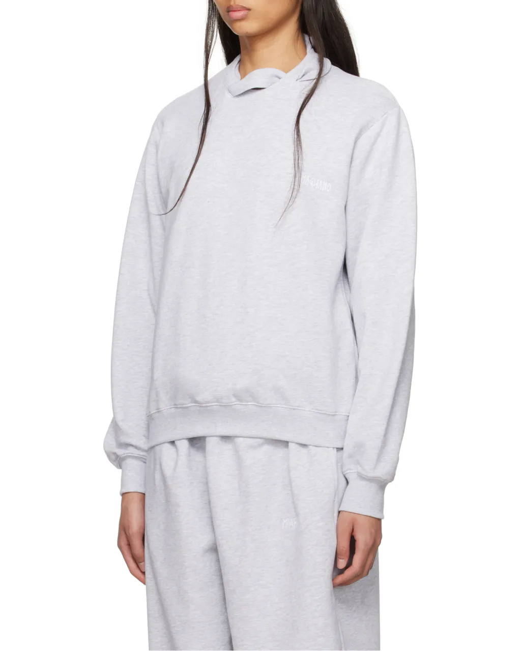 Logo Embroidered Long-Sleeved Sweatshirt