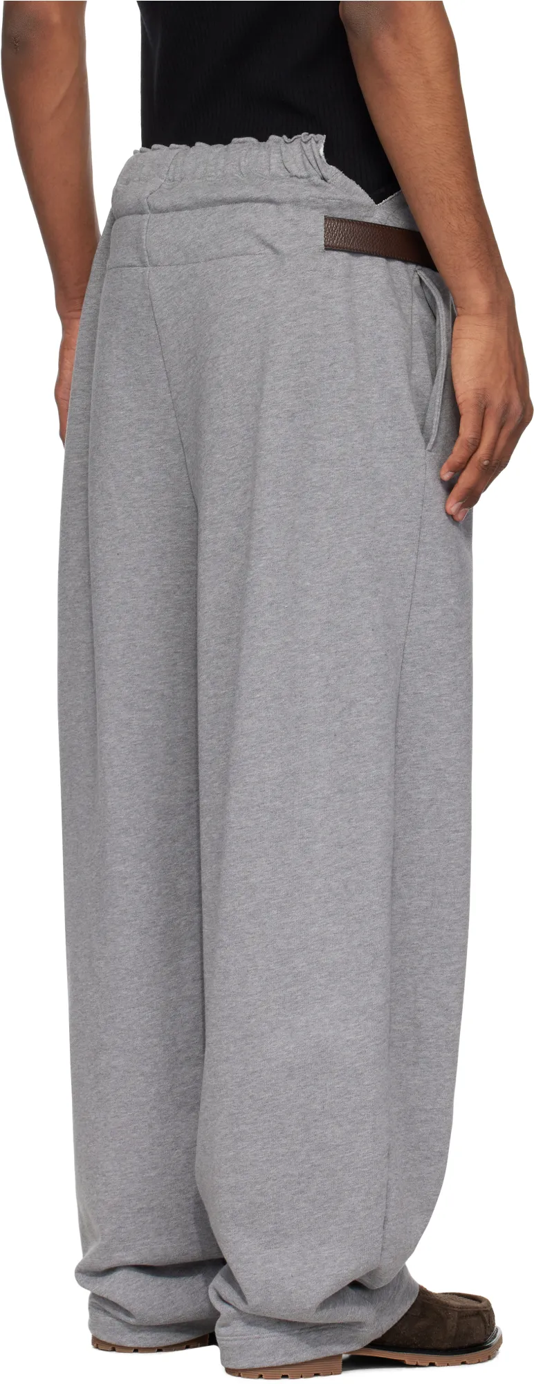 Logo Embroidered Wide Leg Pants