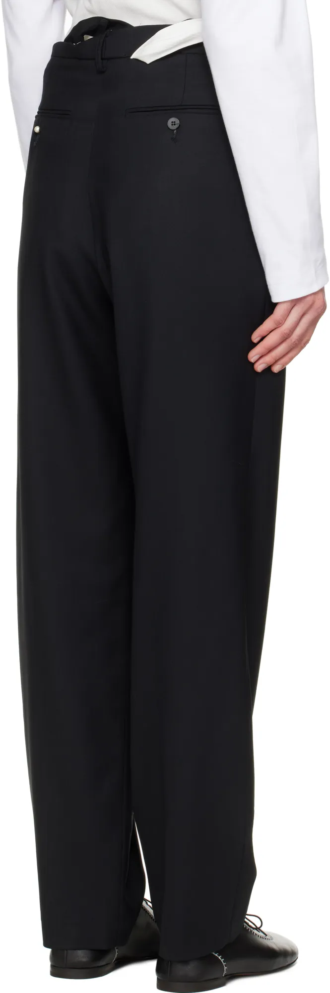 Folded-Waistband Trousers