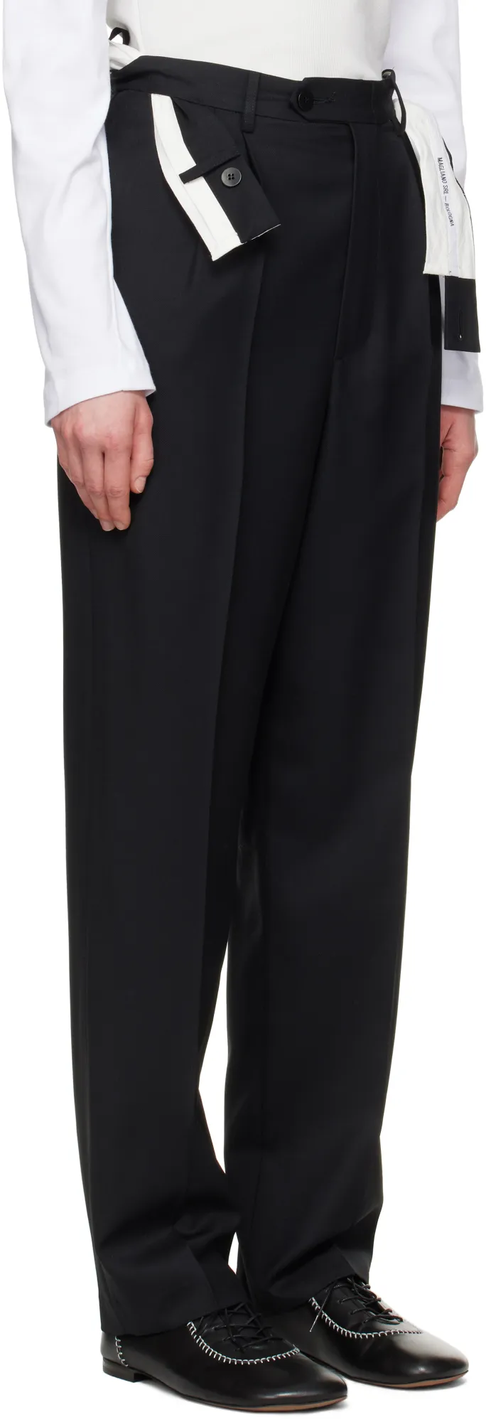 Folded-Waistband Trousers