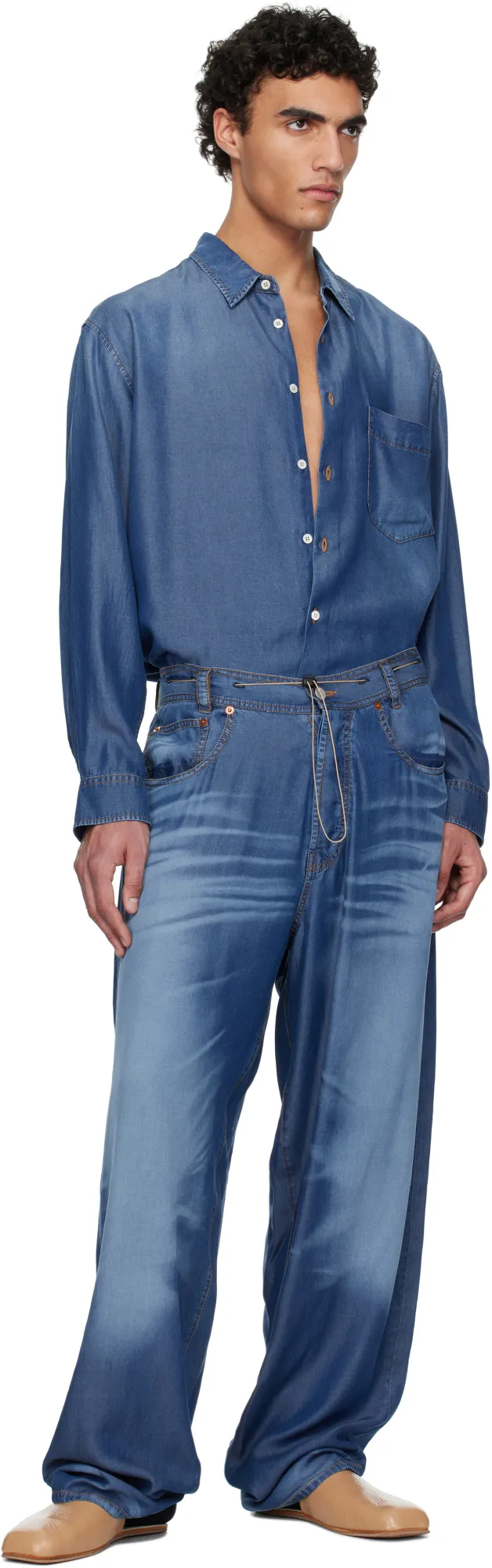 Drawstring Loose Fit Trousers