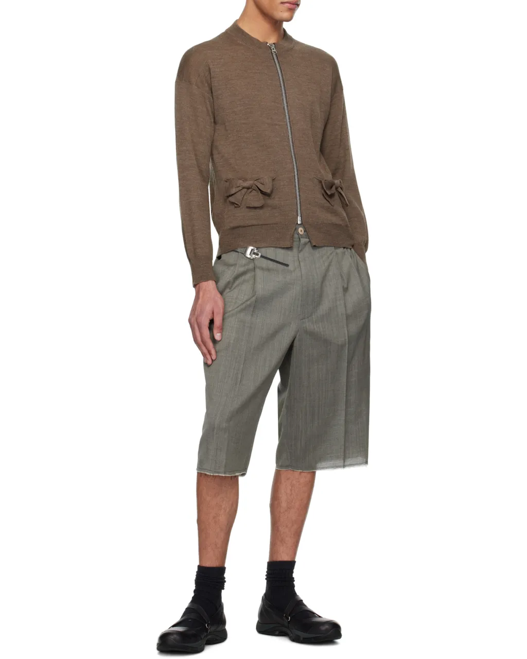 Regolatore Buttoned Bermuda Shorts