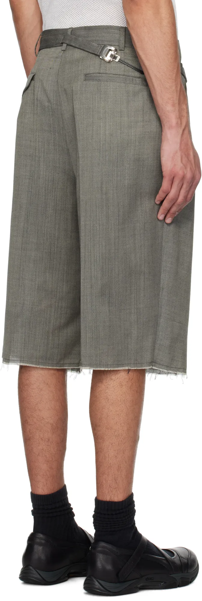 Regolatore Buttoned Bermuda Shorts