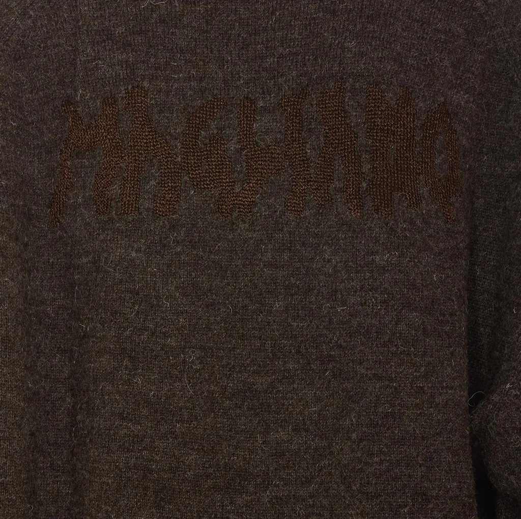 Grampa Logo Detailed Cardigan