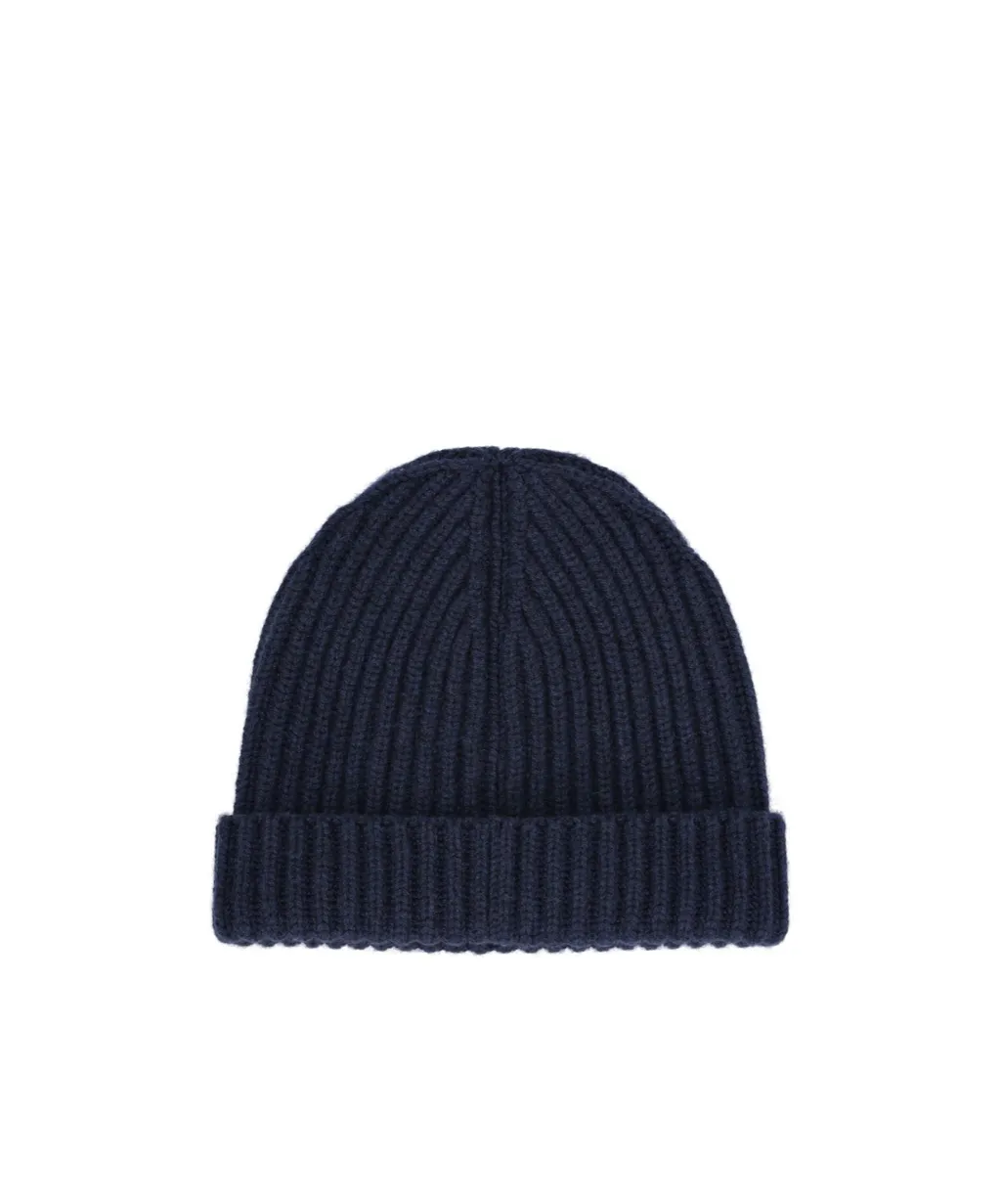 Ribbed Cashmere Beanie