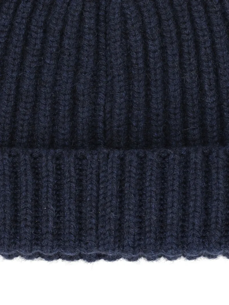 Ribbed Cashmere Beanie