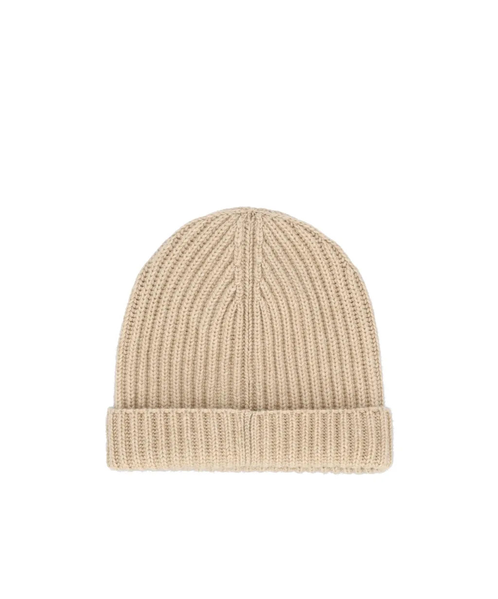 Turn-Up Hem Knitted Beanie
