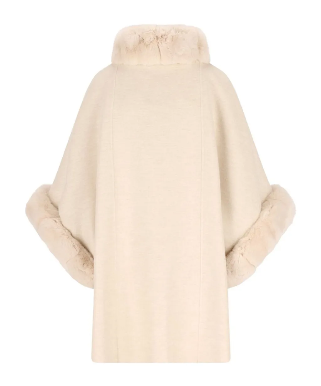 Salzburg Fur-Trimmed Cape