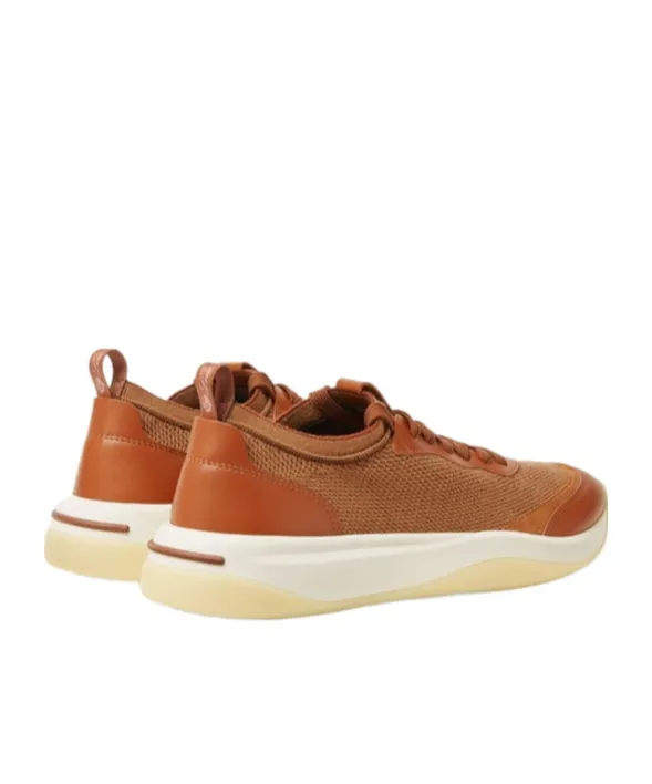 Leather-Mesh Sneakers