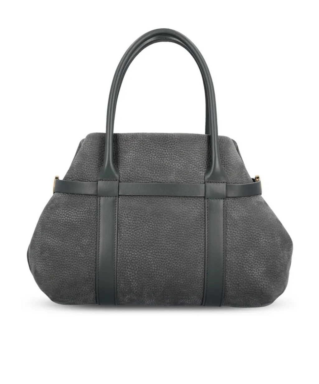 Logo Debossed Top Handle Bag