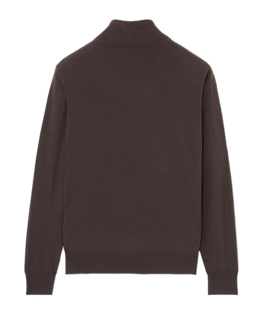 High-Neck Ribbed Sweater