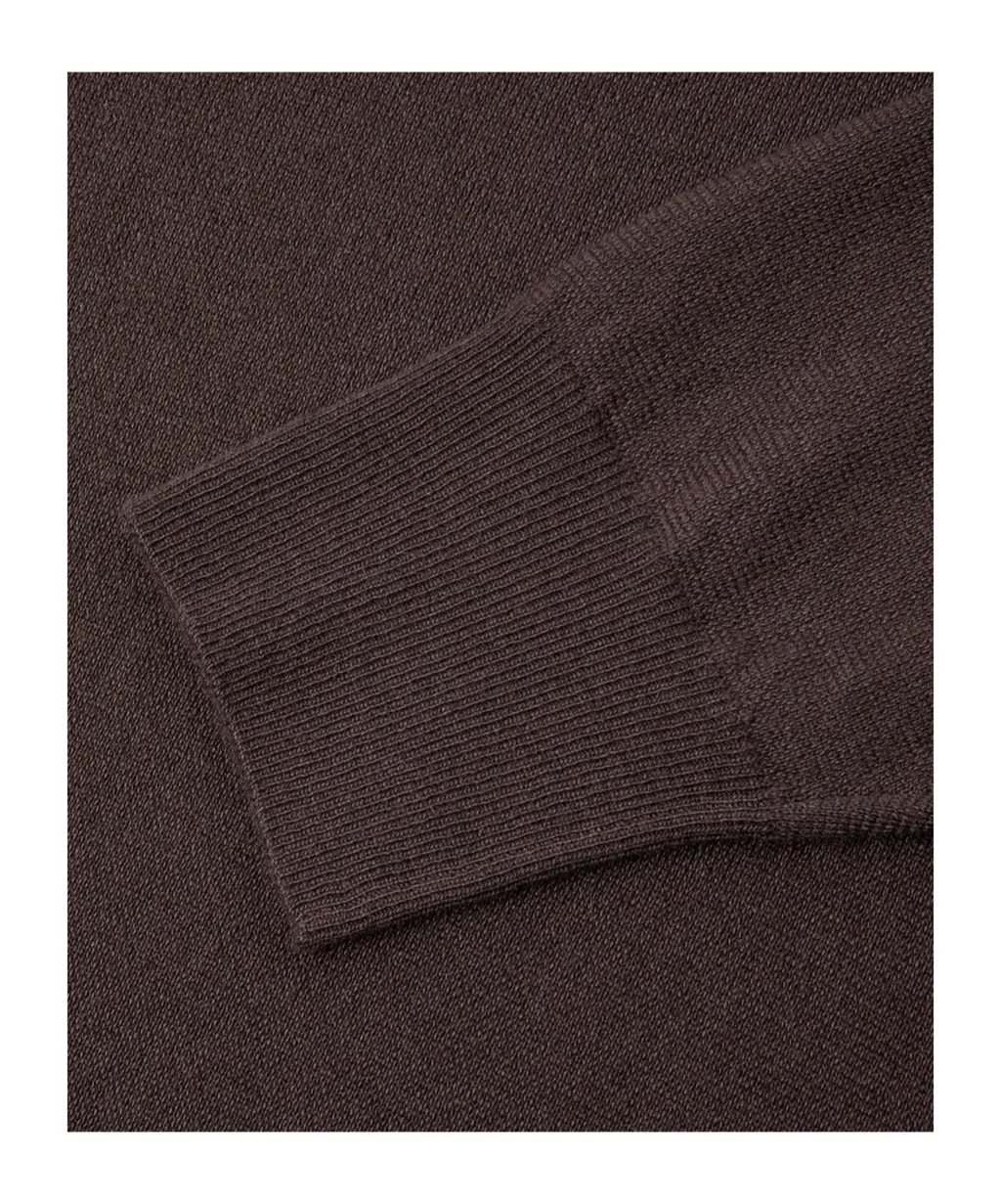 High-Neck Ribbed Sweater