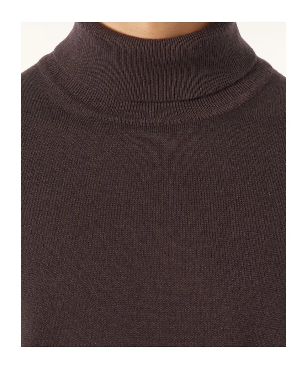 High-Neck Ribbed Sweater