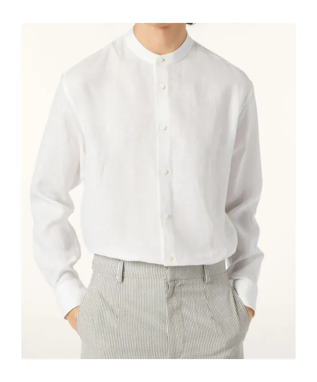 Elia Low Mandarin Collar Shirt