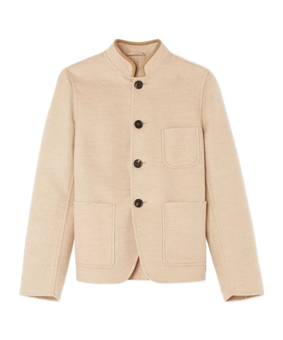 Right-Collar Casual Jacket