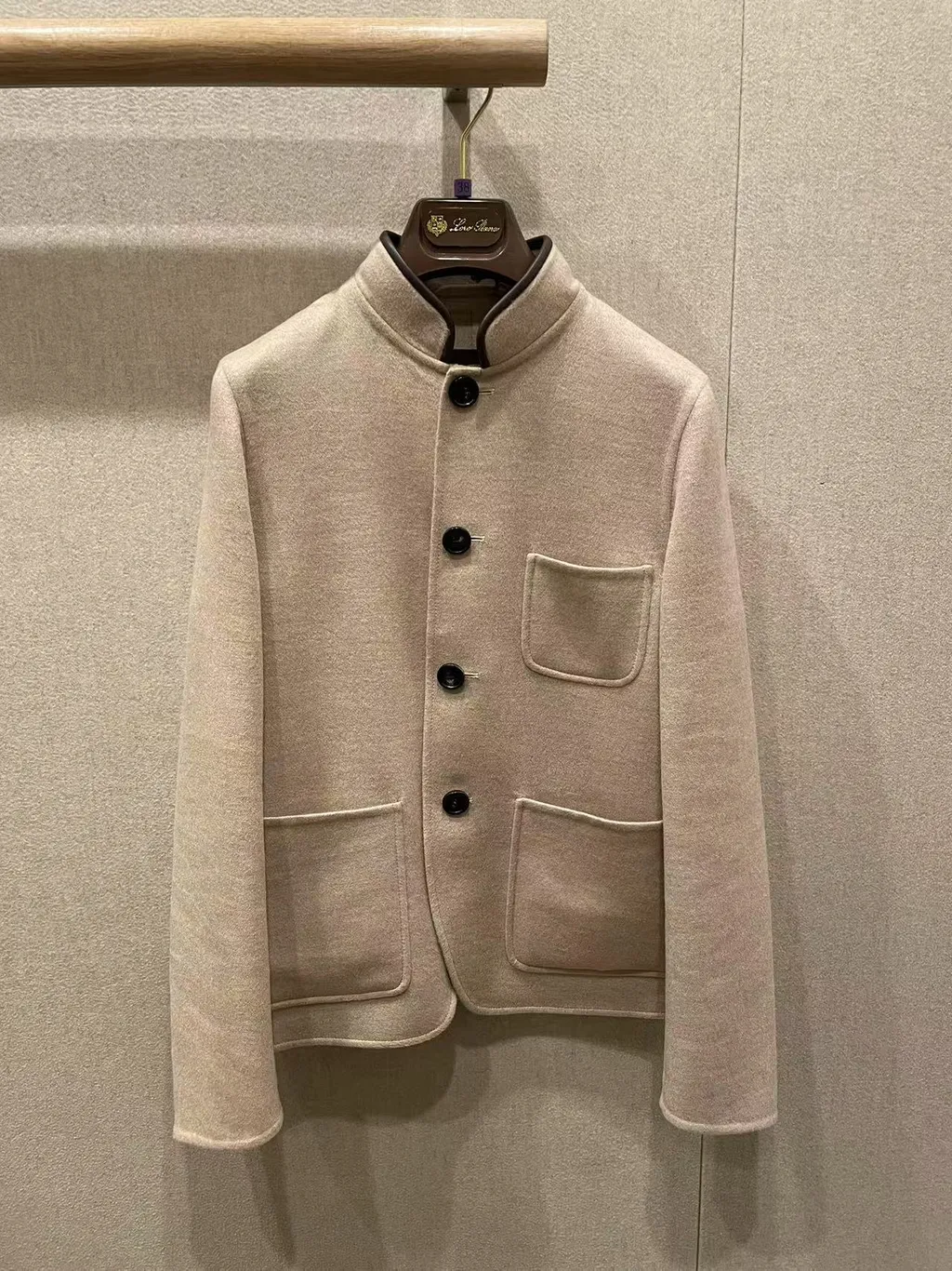 Right-Collar Casual Jacket