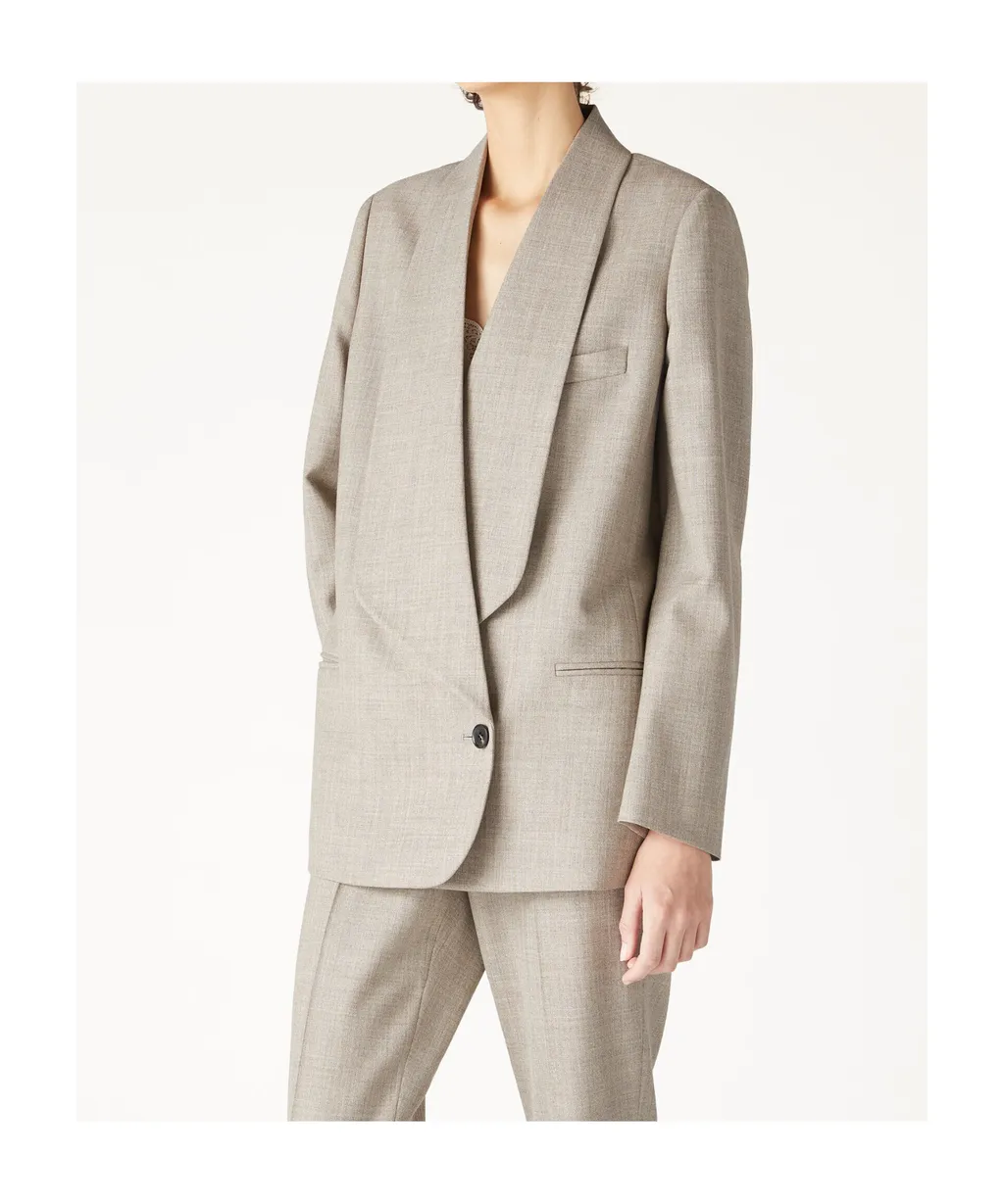 Long-Sleeved Suit Coat