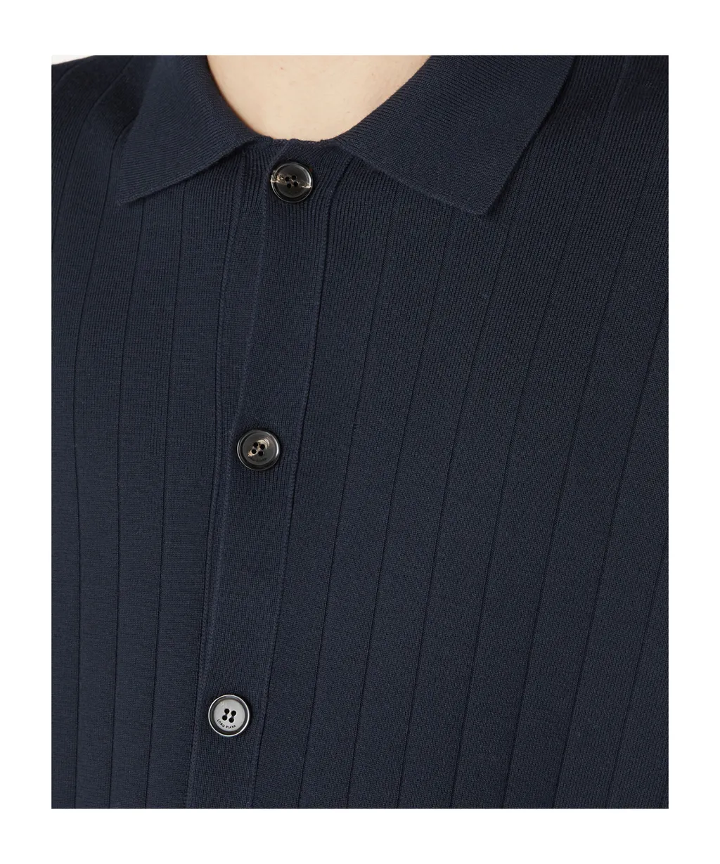 Long-Sleeved Knitted Cardigan