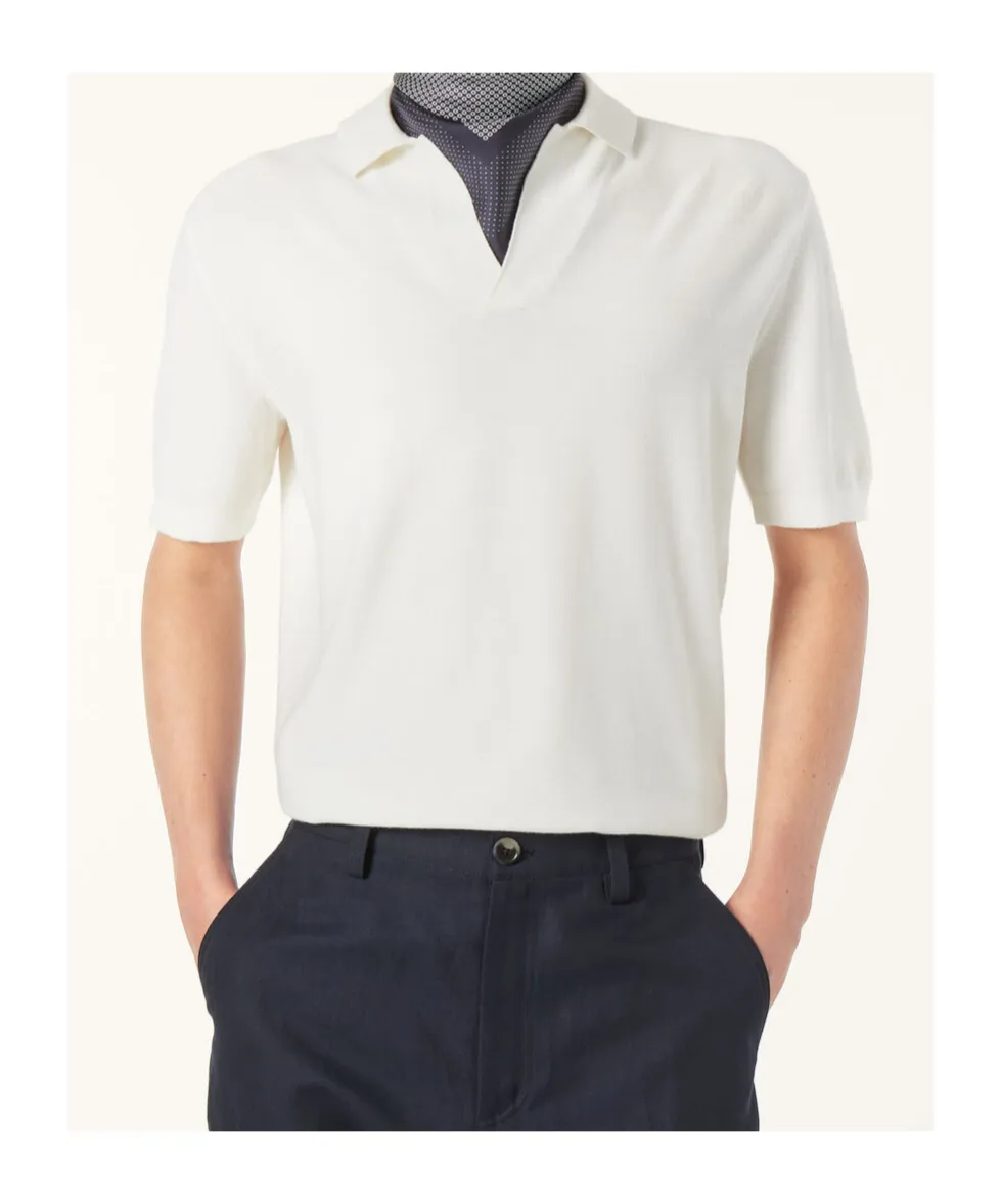 Buttonless Polo Shirt