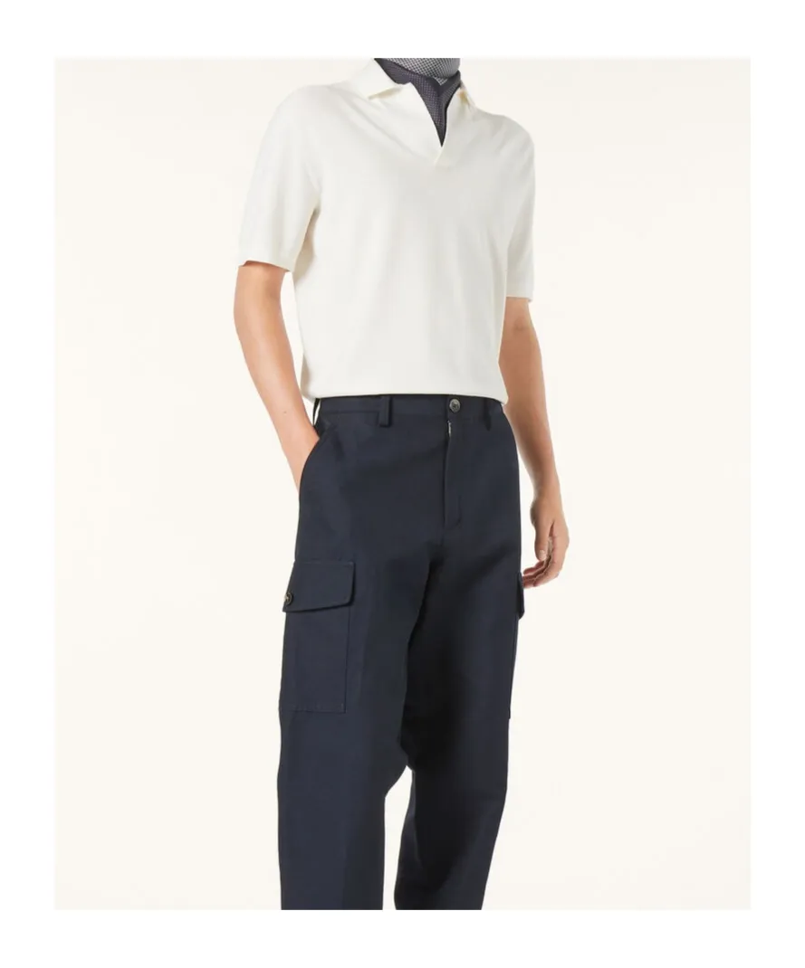 Buttonless Polo Shirt