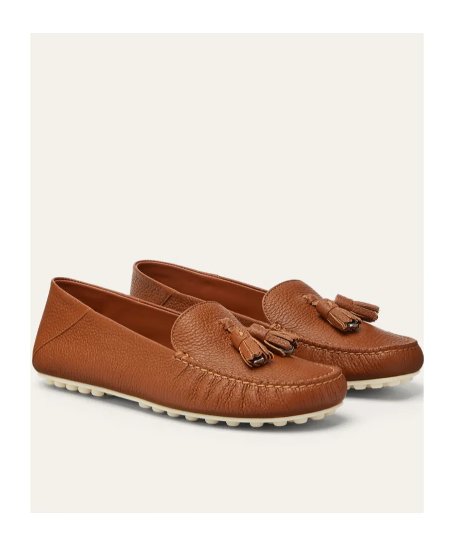 Tassel-Detailed Round Toe Loafers
