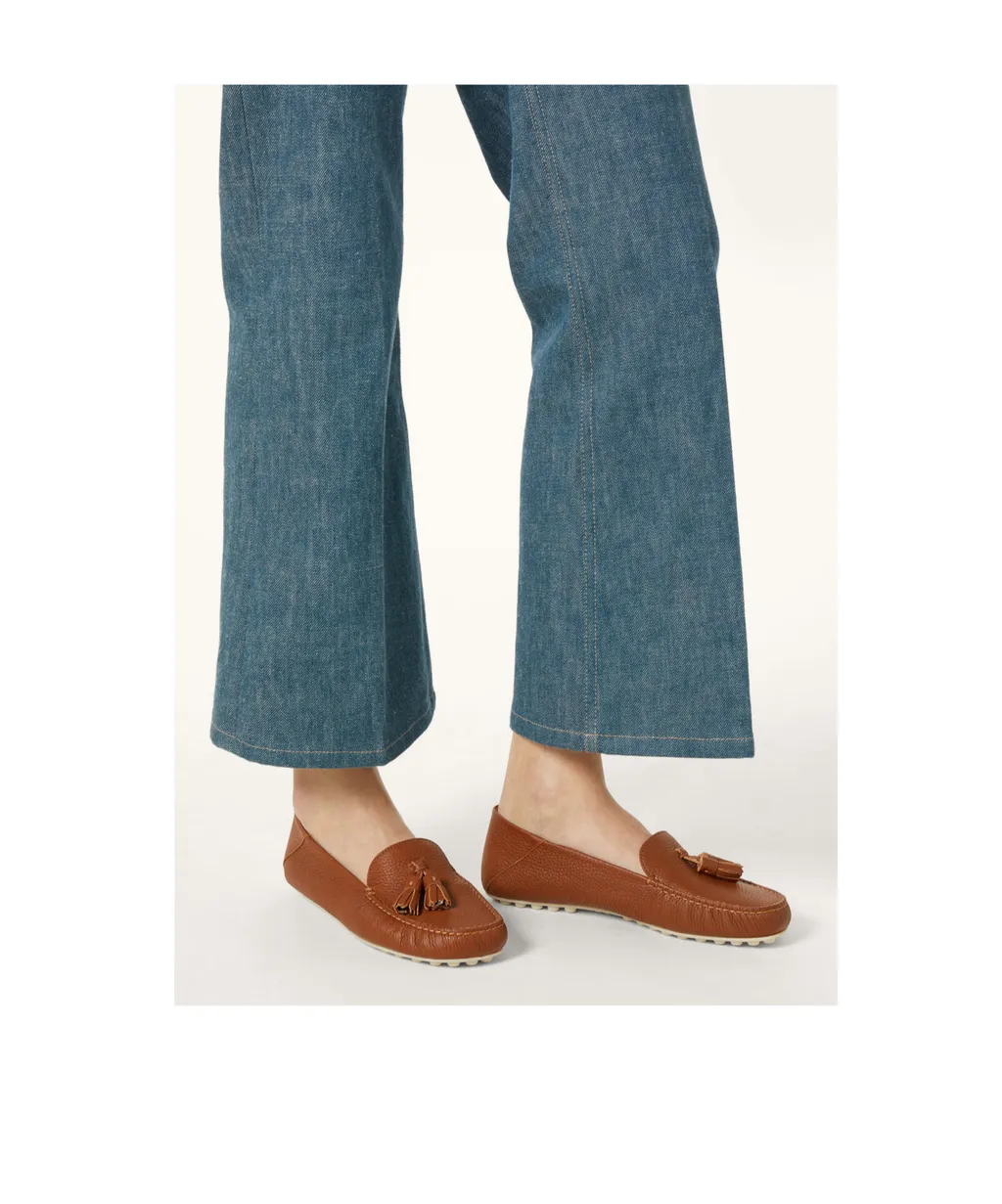 Tassel-Detailed Round Toe Loafers