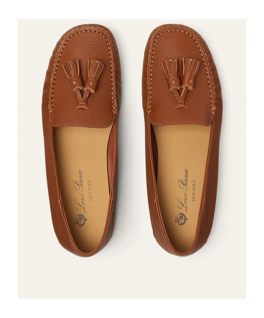 Tassel-Detailed Round Toe Loafers