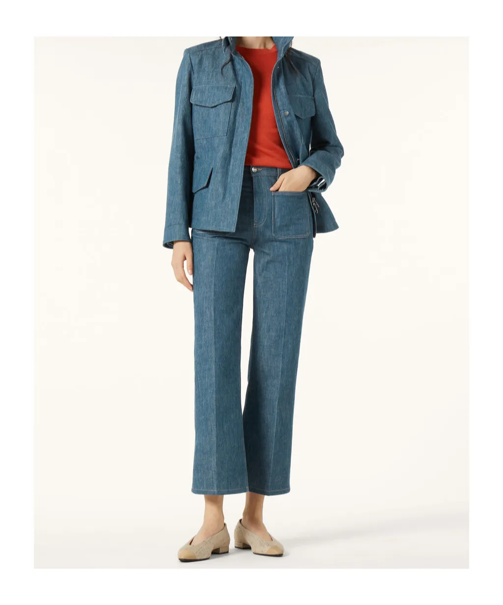 Patch-Pocket Jeans
