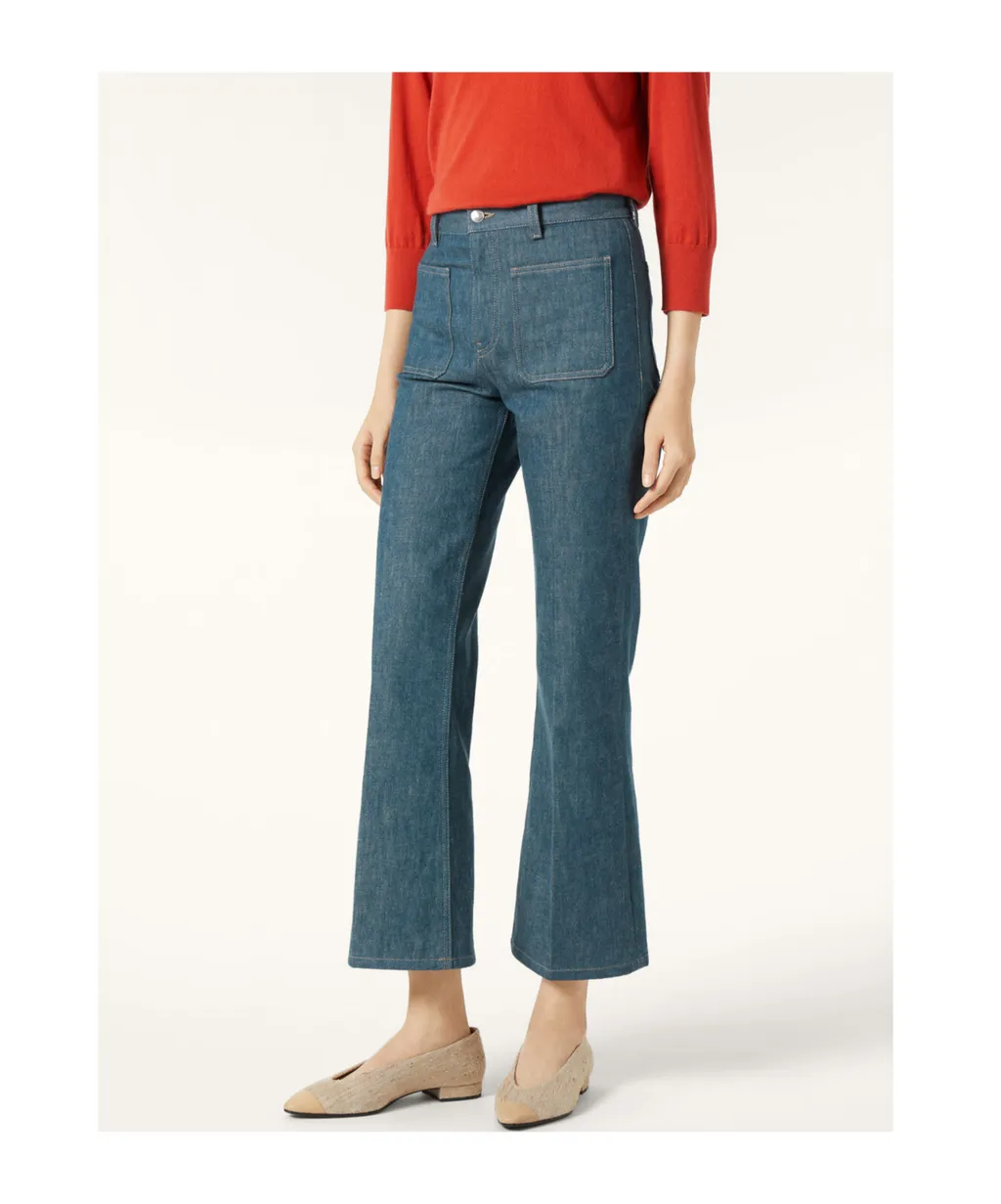 Patch-Pocket Jeans