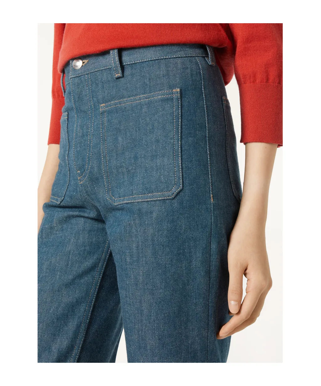 Patch-Pocket Jeans