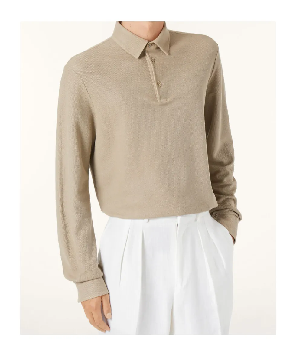 Long-Sleeved Polo Shirt