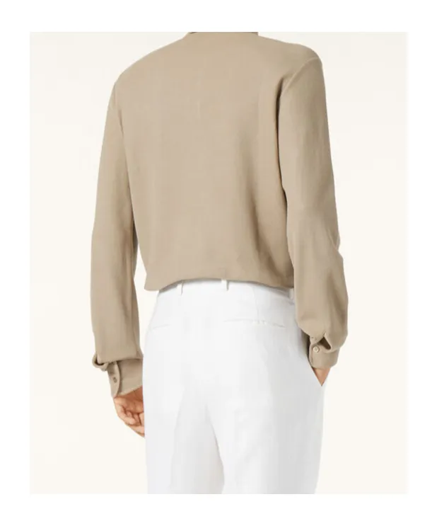 Long-Sleeved Polo Shirt