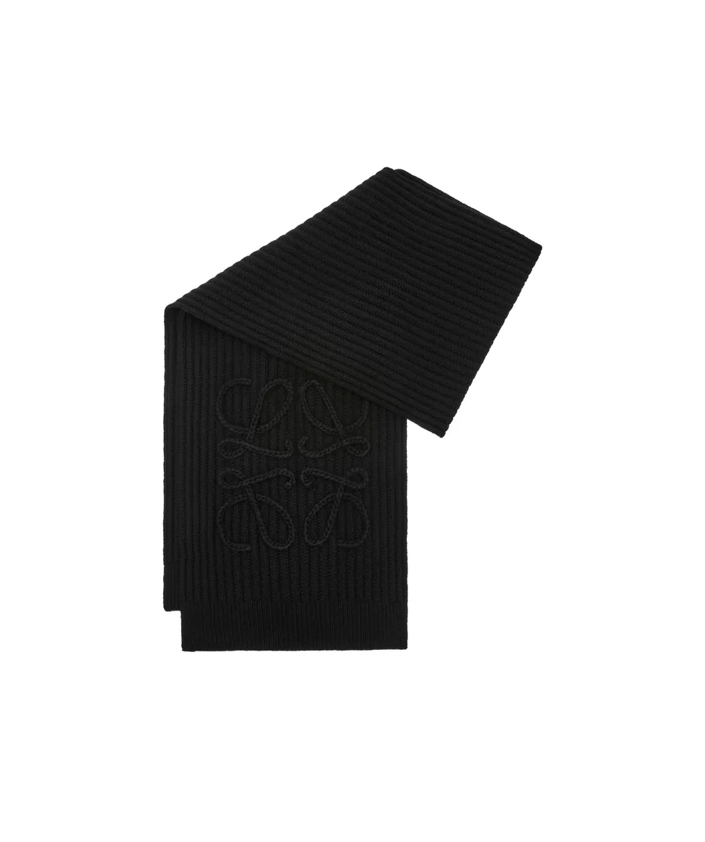 Anagram Embroidered Scarf