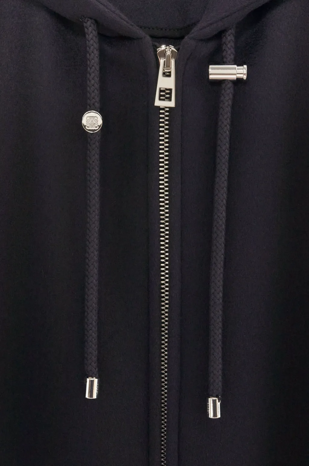 Hooded Coat In Wool