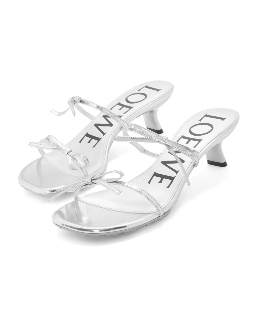Petal Metallic Sandals