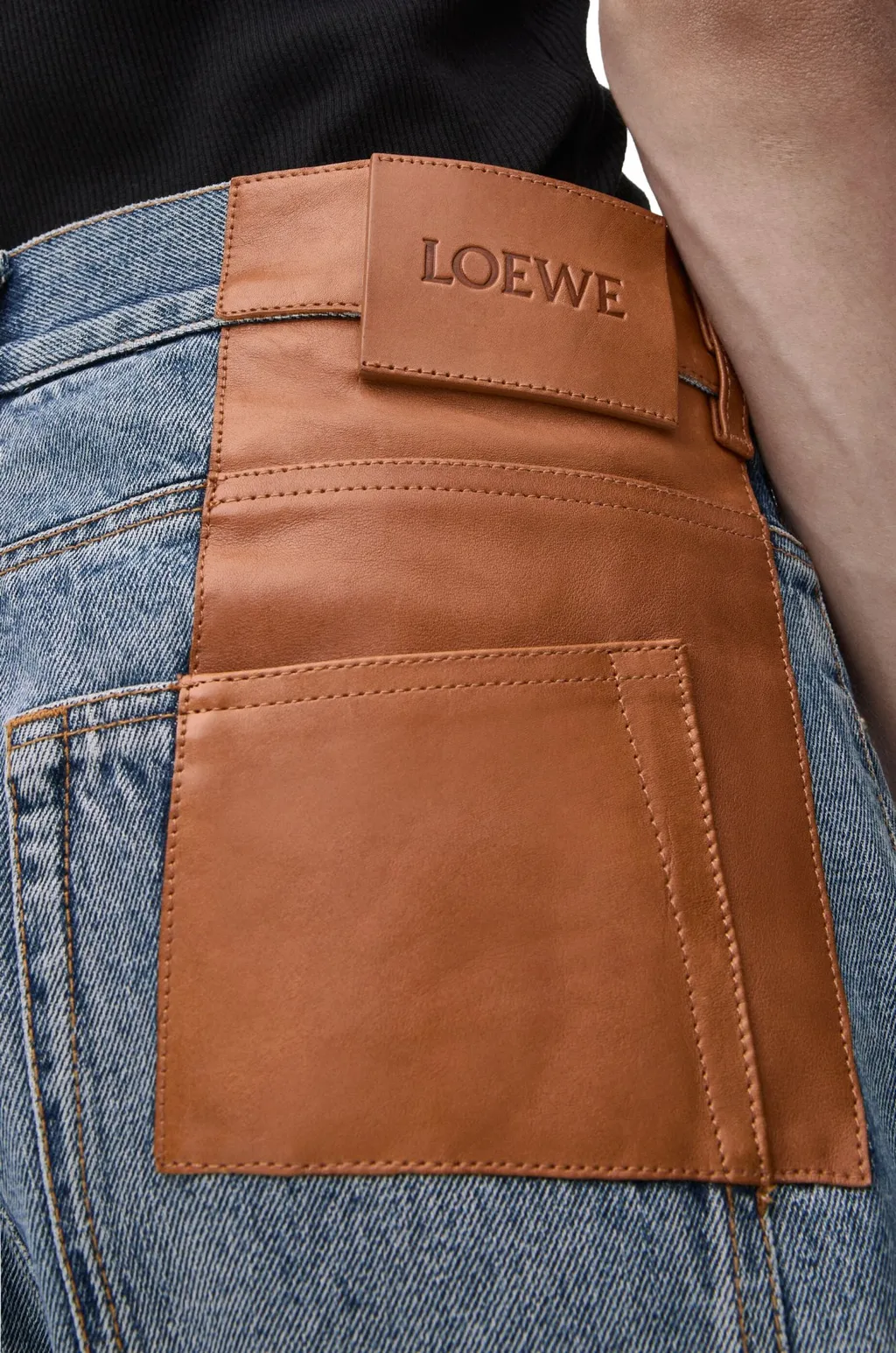Straight Leg Denim Jeans