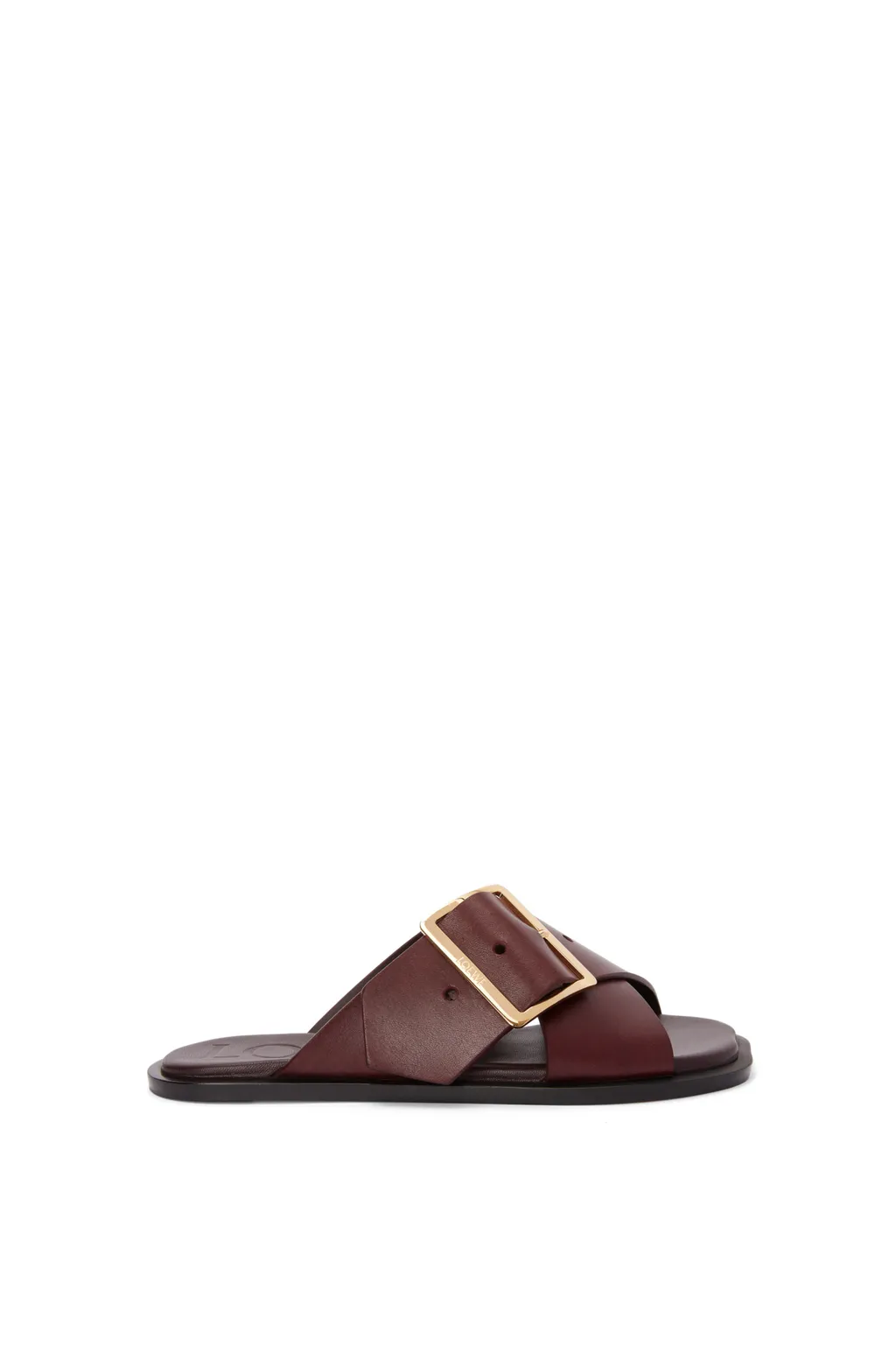 Square-Toe Slip-On Sandals