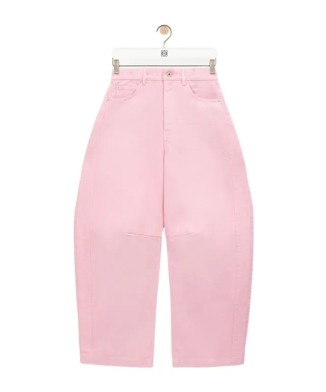 Wide-Leg Barrel Trousers