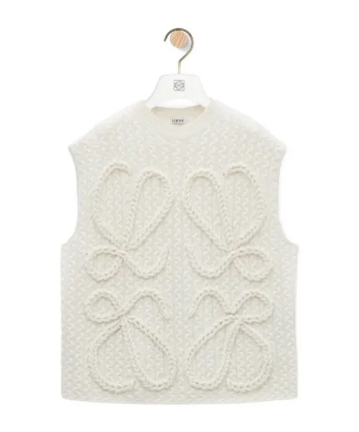 Monogram Embroidered Knitted Vest