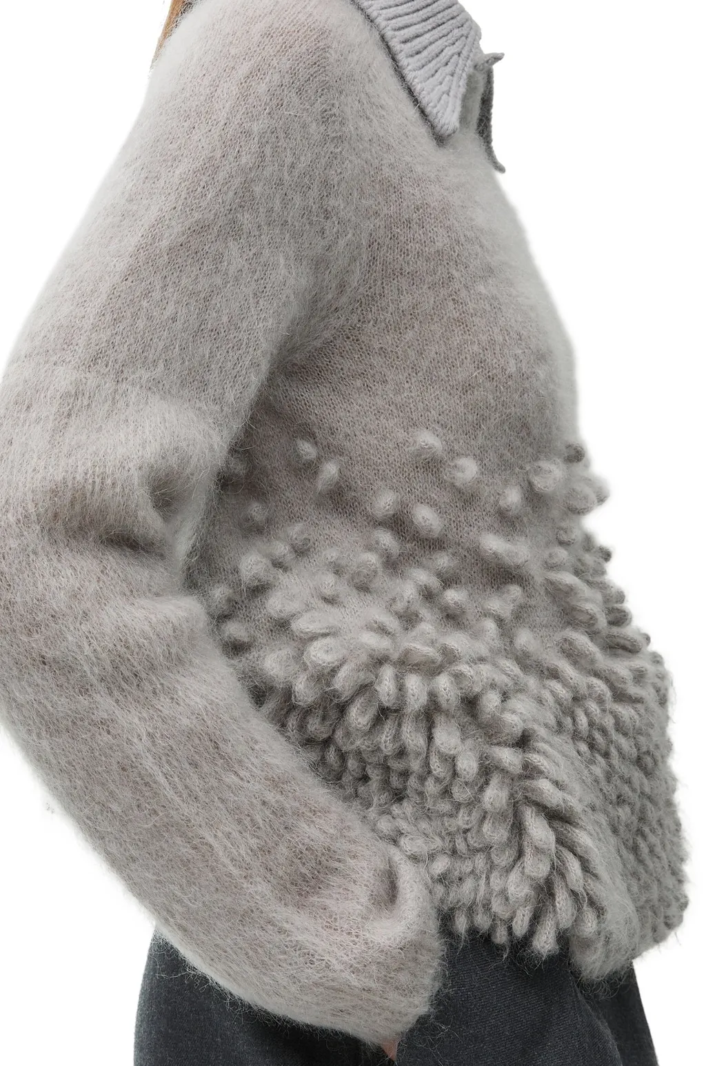 Polo Sweater In Mohair Blend